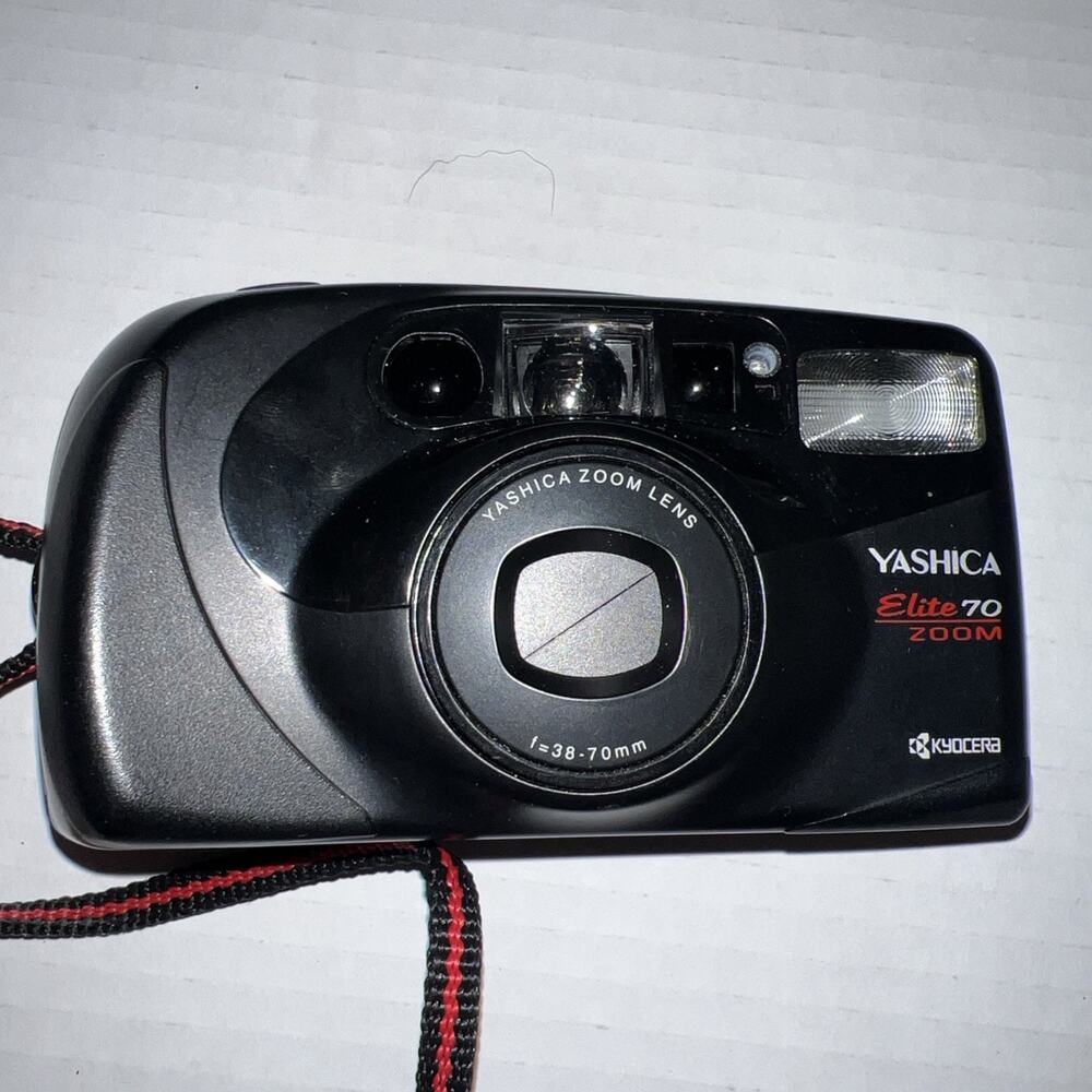 Yashica Elite 70 Zoom 35mm Film Camera 38-70mm Lens Kyocera Tested Japan